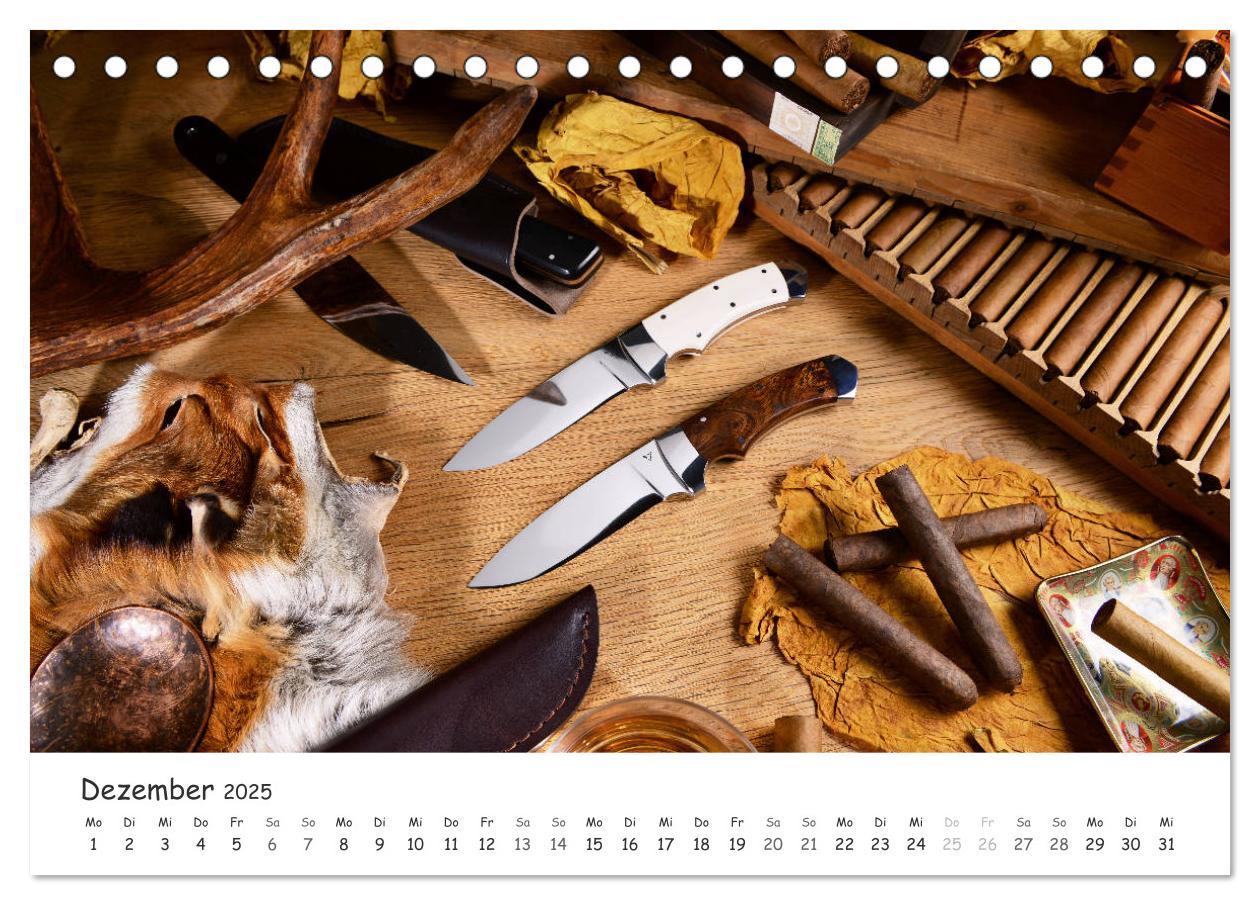 Bild: 9783435210671 | Handgefertigte Jagdmesser (Tischkalender 2025 DIN A5 quer),...