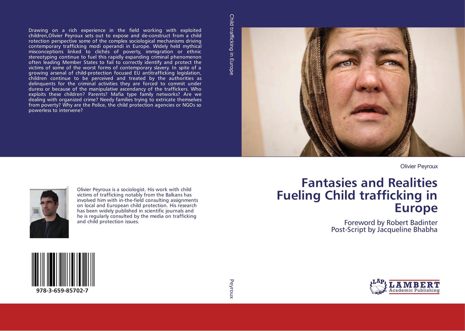 Cover: 9783659857027 | Fantasies and Realities Fueling Child trafficking in Europe | Peyroux