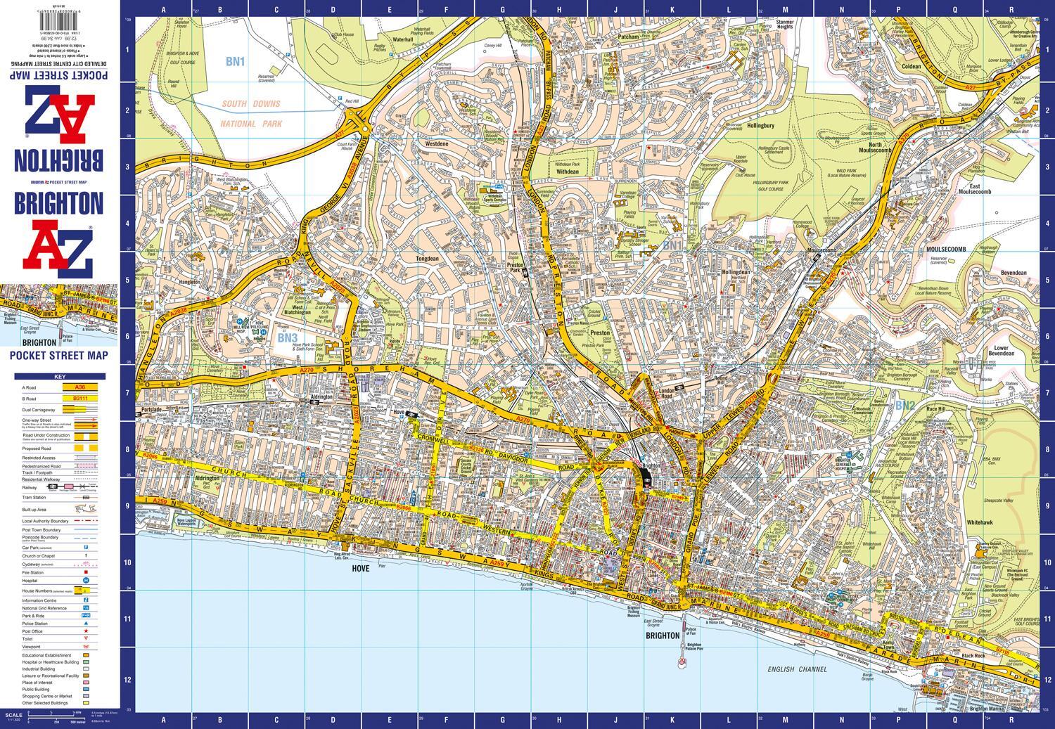 Bild: 9780008388065 | Brighton A-Z Pocket Street Map | Geographers' A-Z Map Co Ltd | Buch