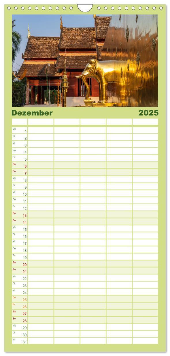 Bild: 9783457092392 | Familienplaner 2025 - Asien - Thailand mit 5 Spalten (Wandkalender,...