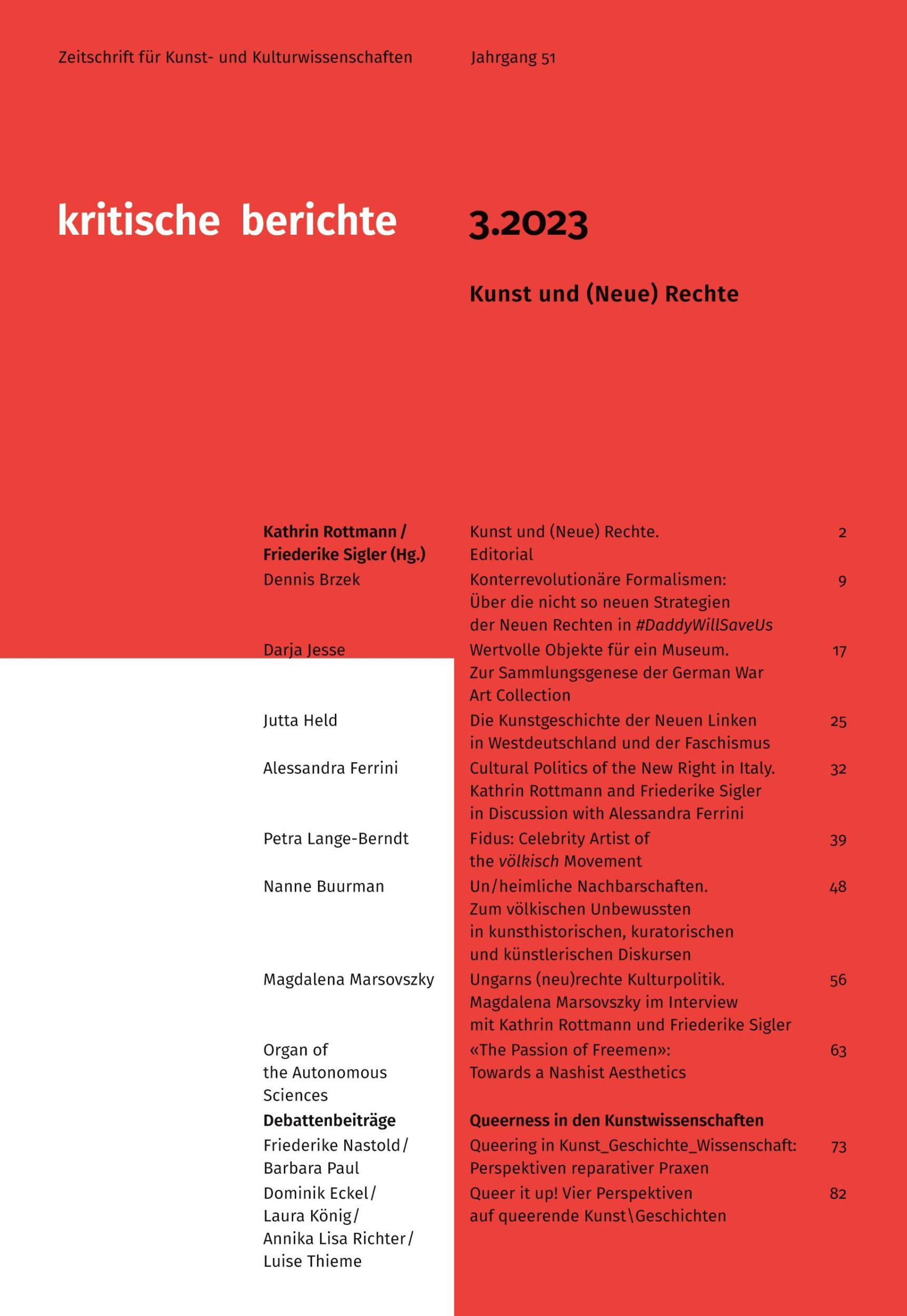 Cover: 9783985012114 | Kritische Berichte : Zeitschrift für Kunst- und...