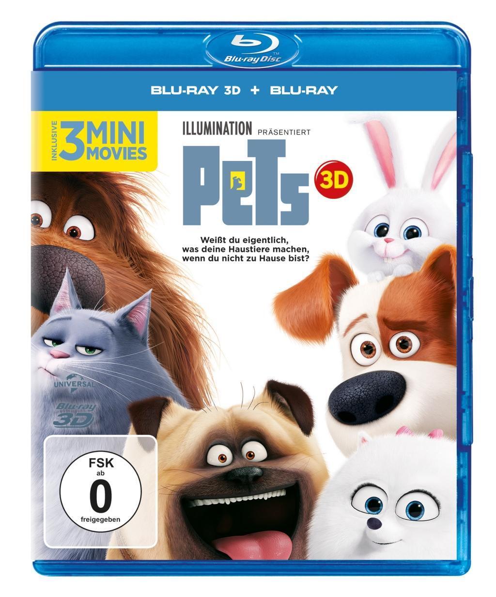 Cover: 5053083082536 | Pets | Blu-ray 3D + 2D | Ken Daurio (u. a.) | Blu-ray Disc | Deutsch