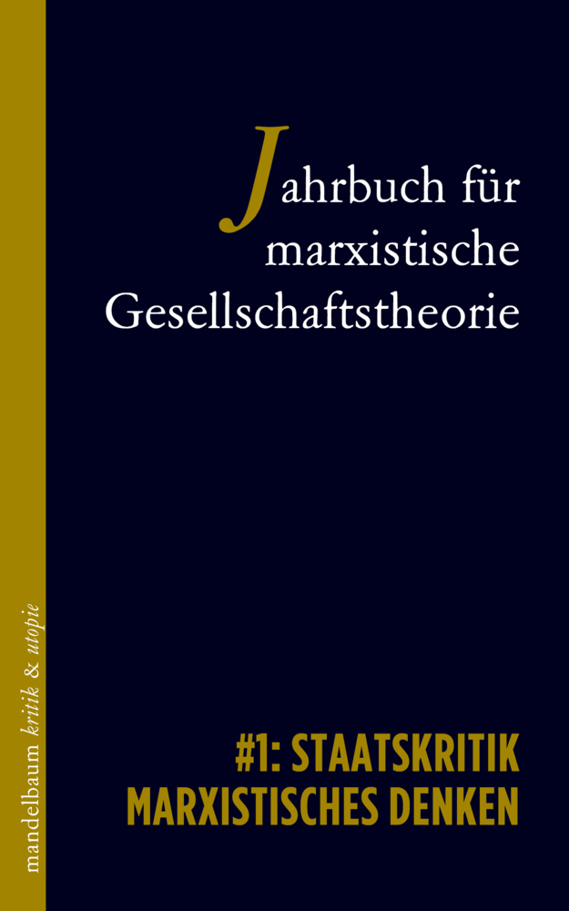 Cover: 9783854769132 | Jahrbuch für marxistische Gesellschaftstheorie | Gesellschaftstheorie