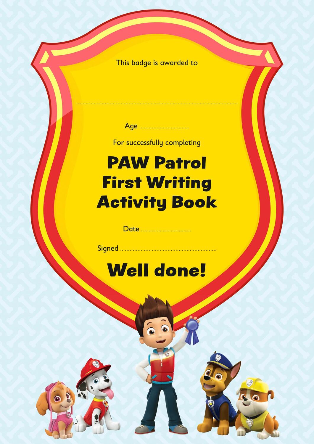 Bild: 9780008461522 | PAW Patrol First Writing Activity Book | Get Set for School! | Buch