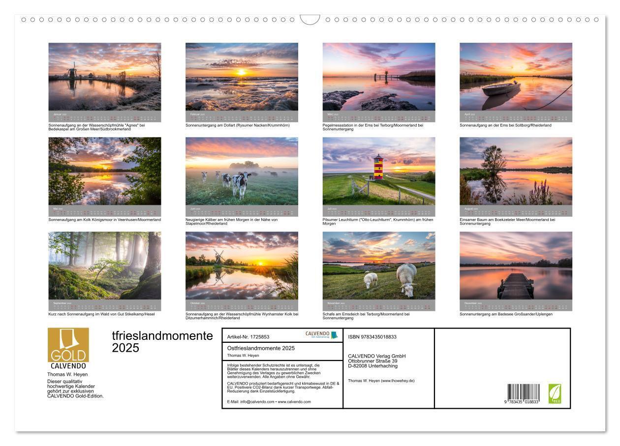 Bild: 9783435018833 | Ostfrieslandmomente 2025 (Wandkalender 2025 DIN A2 quer), CALVENDO...