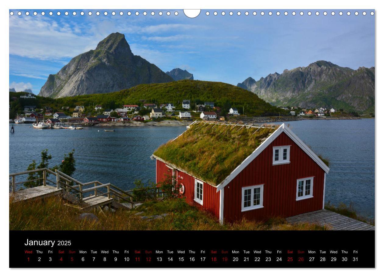 Bild: 9781325949403 | The magical Lofoten Islands (Wall Calendar 2025 DIN A3 landscape),...