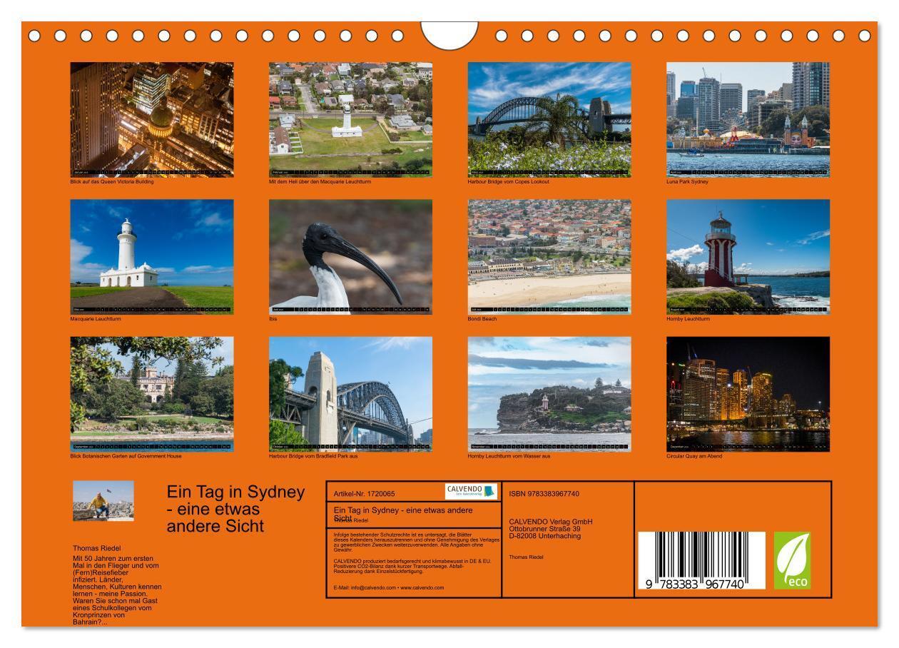 Bild: 9783383967740 | Ein Tag in Sydney - eine etwas andere Sicht (Wandkalender 2025 DIN...