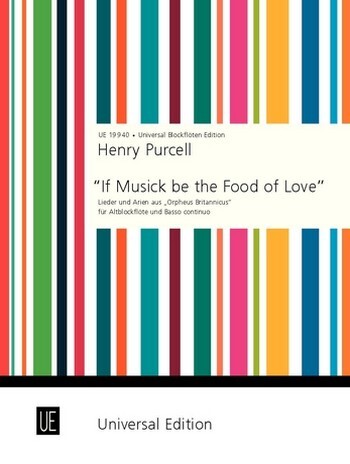Cover: 9790008017506 | If Musick Be The Food Of Love | Henry Purcell | Buch