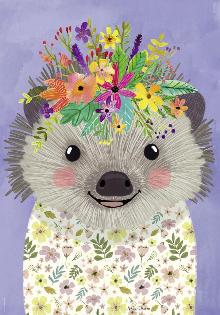 Bild: 4001689299521 | Funny Hedgehog, Floral Friends Puzzle 500 Teile | Mia Charro | Spiel