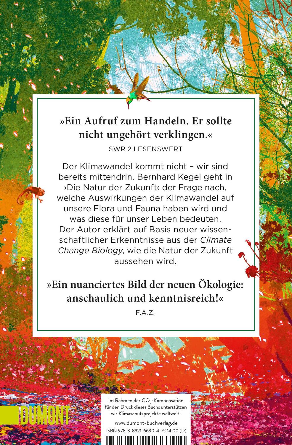 Rückseite: 9783832166304 | Die Natur der Zukunft | Bernhard Kegel | Taschenbuch | 384 S. | 2022