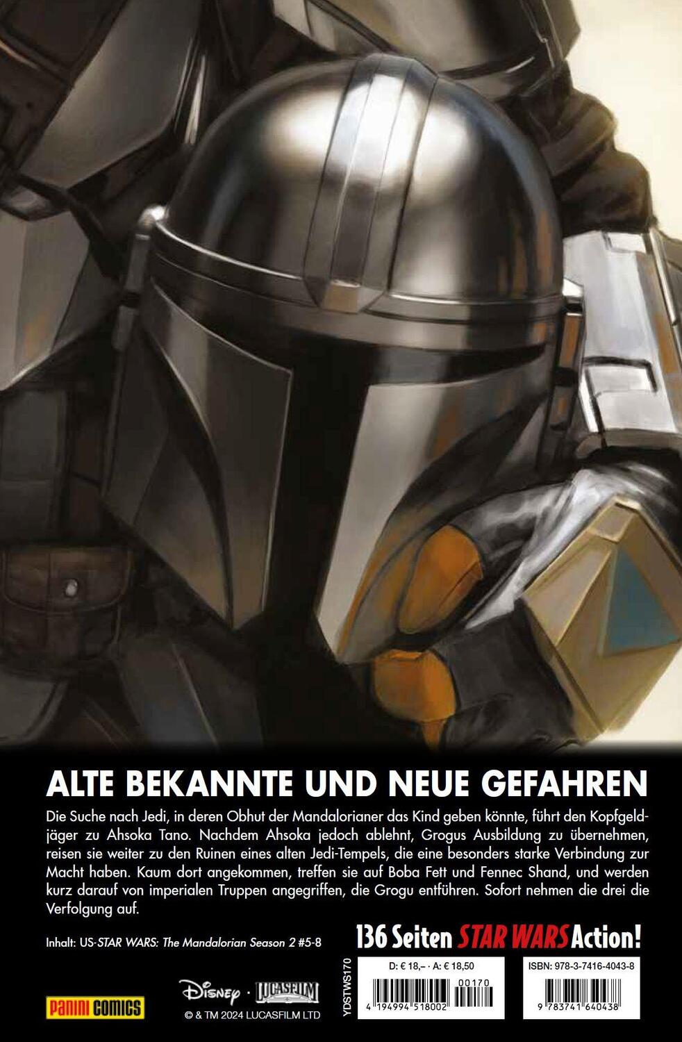 Rückseite: 9783741640438 | Star Wars Comics: The Mandalorian - Staffel 2 | Rodney Barnes (u. a.)