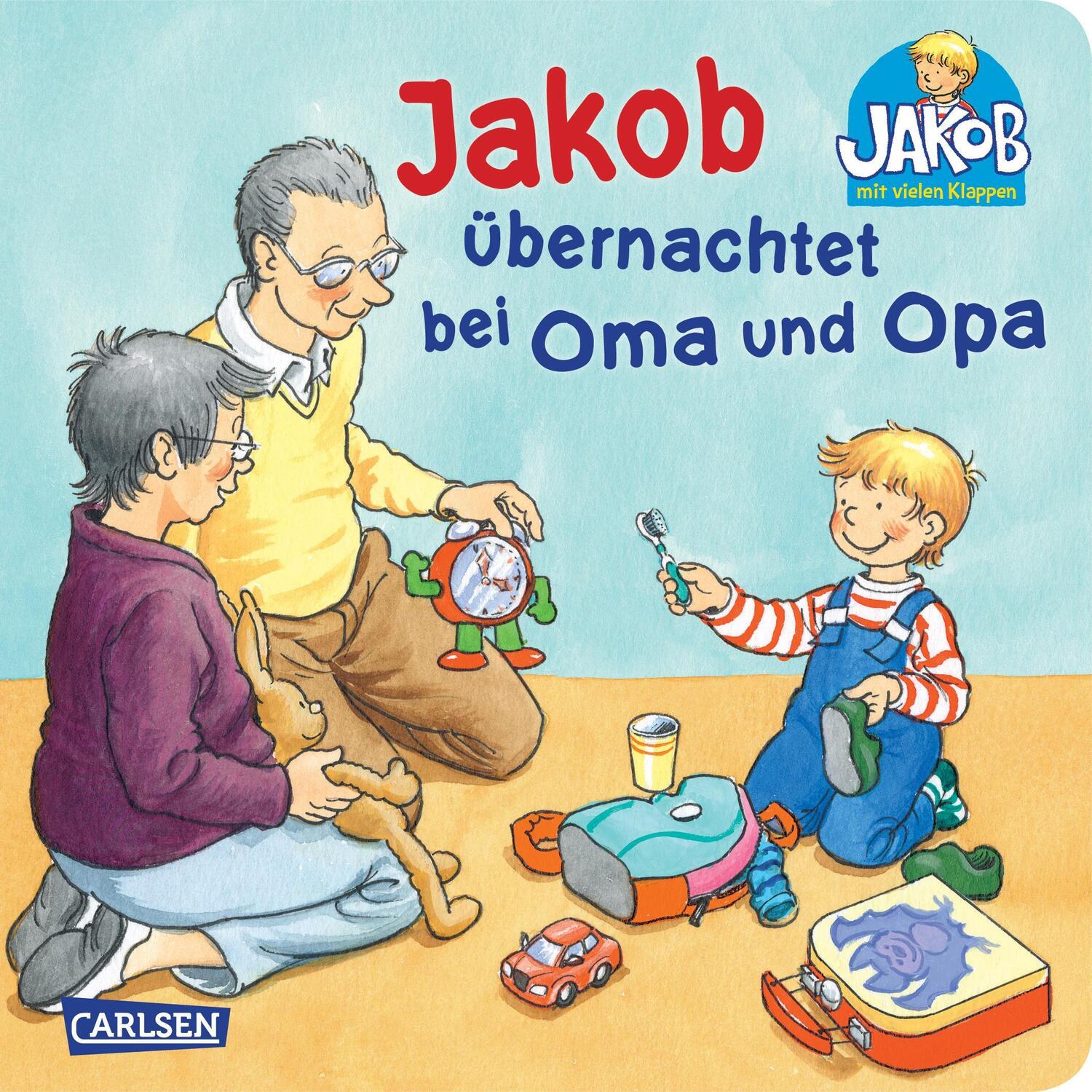 Cover: 9783551168740 | Jakob übernachtet bei Oma und Opa | Sandra Grimm | Buch | Deutsch