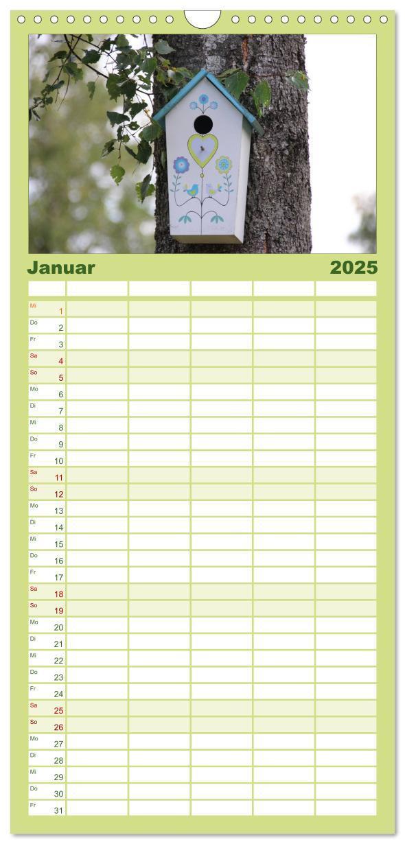 Bild: 9783457120439 | Familienplaner 2025 - Schweden 2025 mit 5 Spalten (Wandkalender, 21...