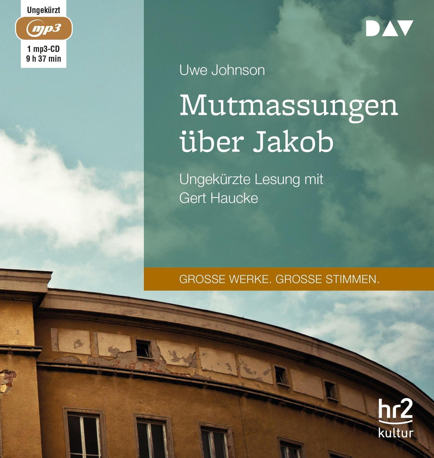 Cover: 9783742402127 | Mutmaßungen über Jakob | Uwe Johnson | MP3 | Deutsch | 2017