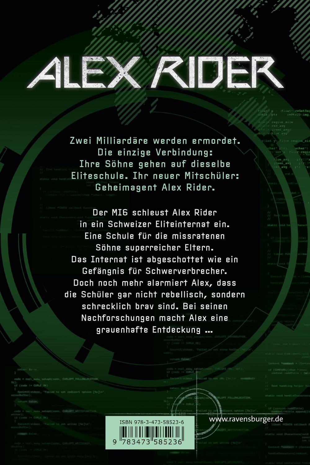Rückseite: 9783473585236 | Alex Rider 02: Gemini-Project | Anthony Horowitz | Taschenbuch | 2018