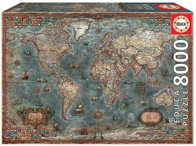 Cover: 8412668180178 | Historical World Map (Puzzle) | Spiel | In Spielebox | 9218017 | 2021
