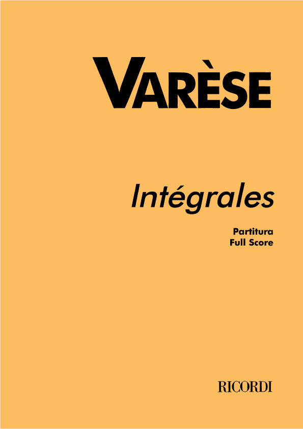 Cover: 9790041353173 | Integrales | Edgar Varèse | Partitur | 2000 | Ricordi