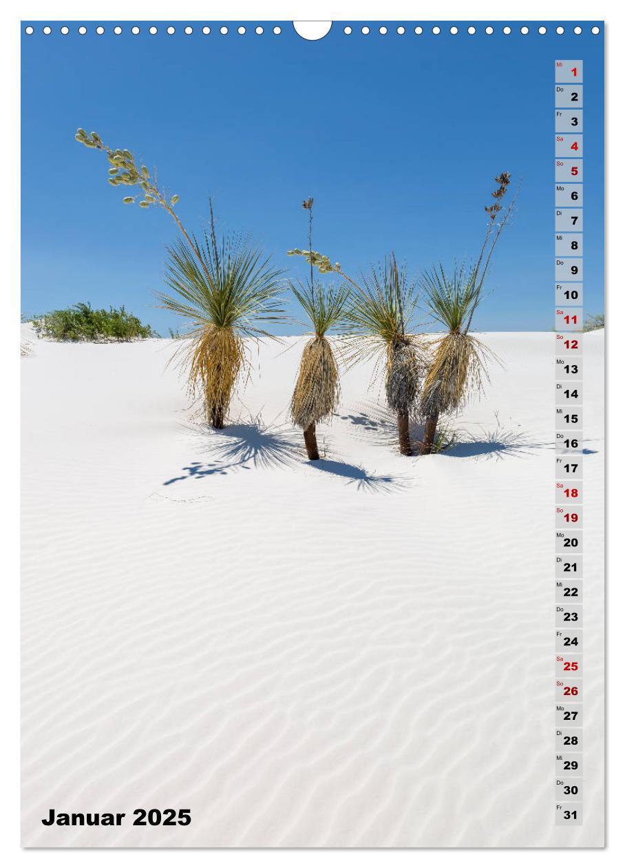 Bild: 9783435962471 | WHITE SANDS NATIONAL MONUMENT Wüstenimpressionen (Wandkalender 2025...