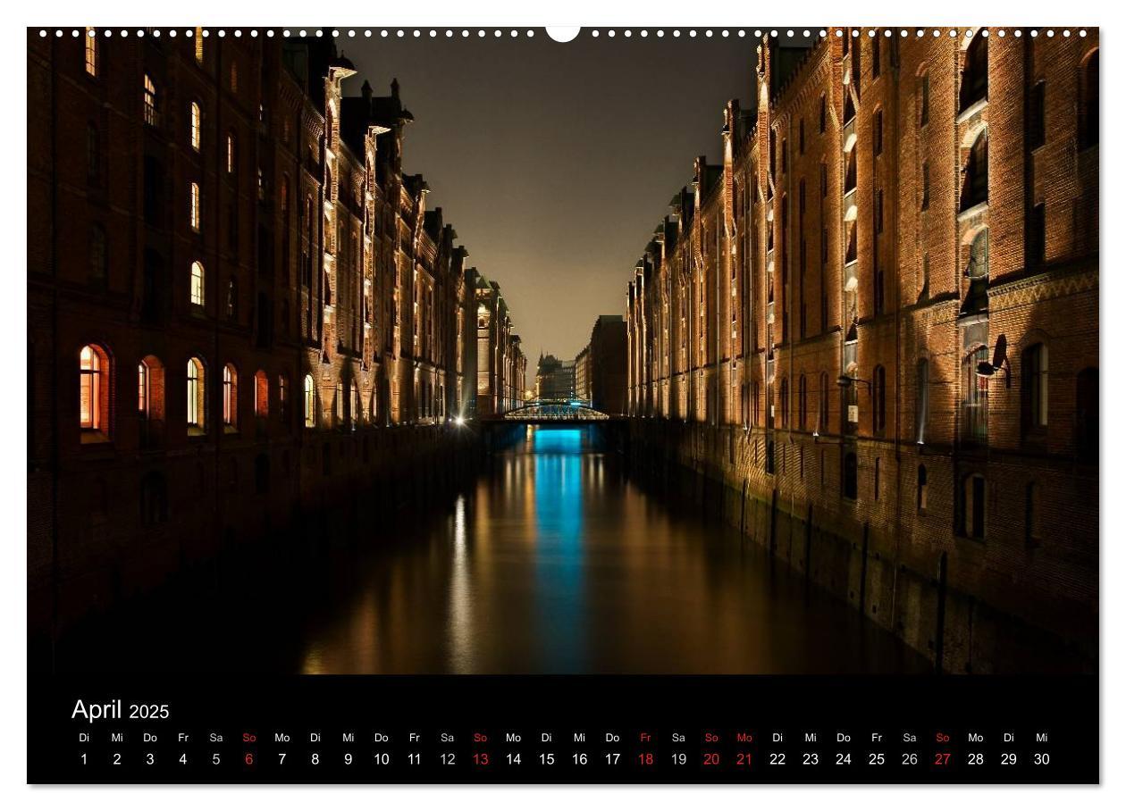 Bild: 9783435545186 | Hamburgs Nächte (hochwertiger Premium Wandkalender 2025 DIN A2...