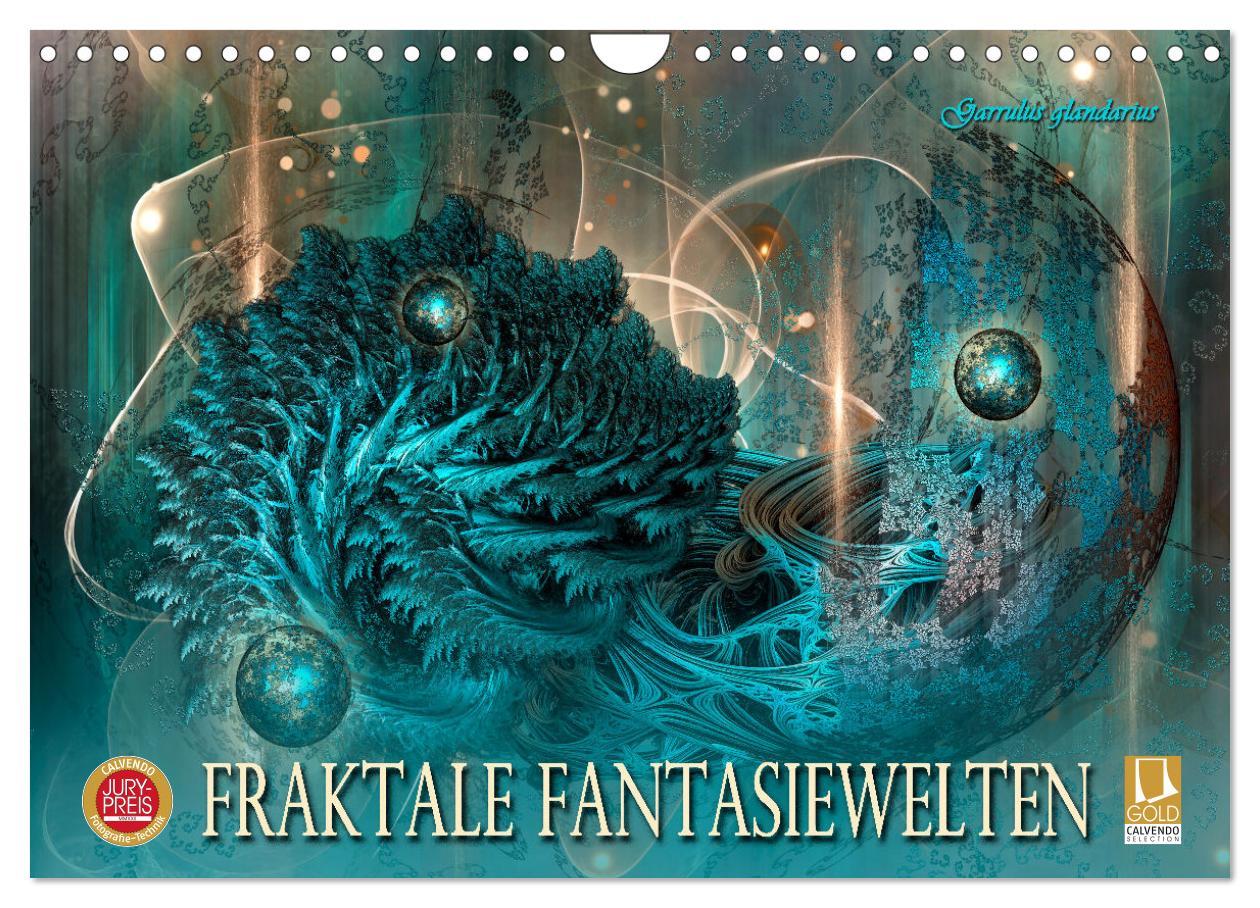 Cover: 9783383960352 | Fraktale Fantasiewelten (Wandkalender 2025 DIN A4 quer), CALVENDO...