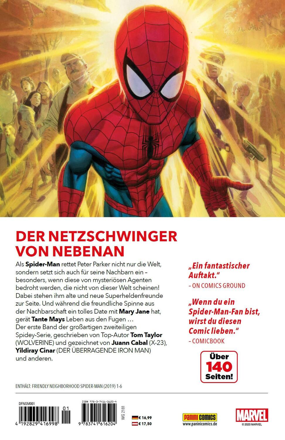 Rückseite: 9783741616204 | Dein freundlicher Nachbar Spider-Man | Bd. 1: Die Straßen von New York