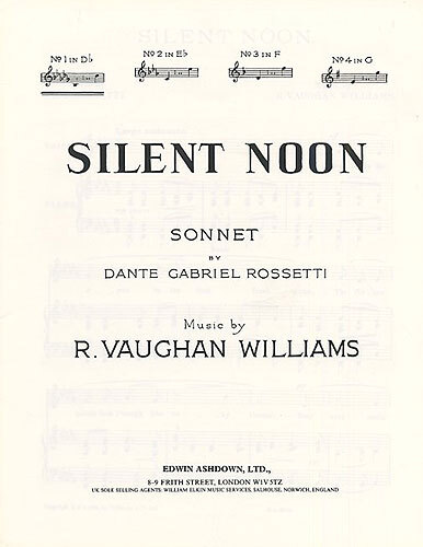 Cover: 5020679556764 | Silent Noon In D Flat | Ralph Vaughan Williams | Buch | 2016