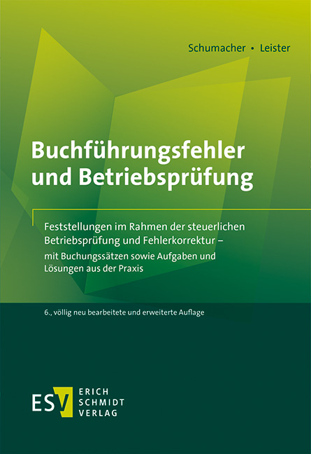 Cover: 9783503177370 | Buchführungsfehler und Betriebsprüfung | Peter Schumacher | Buch
