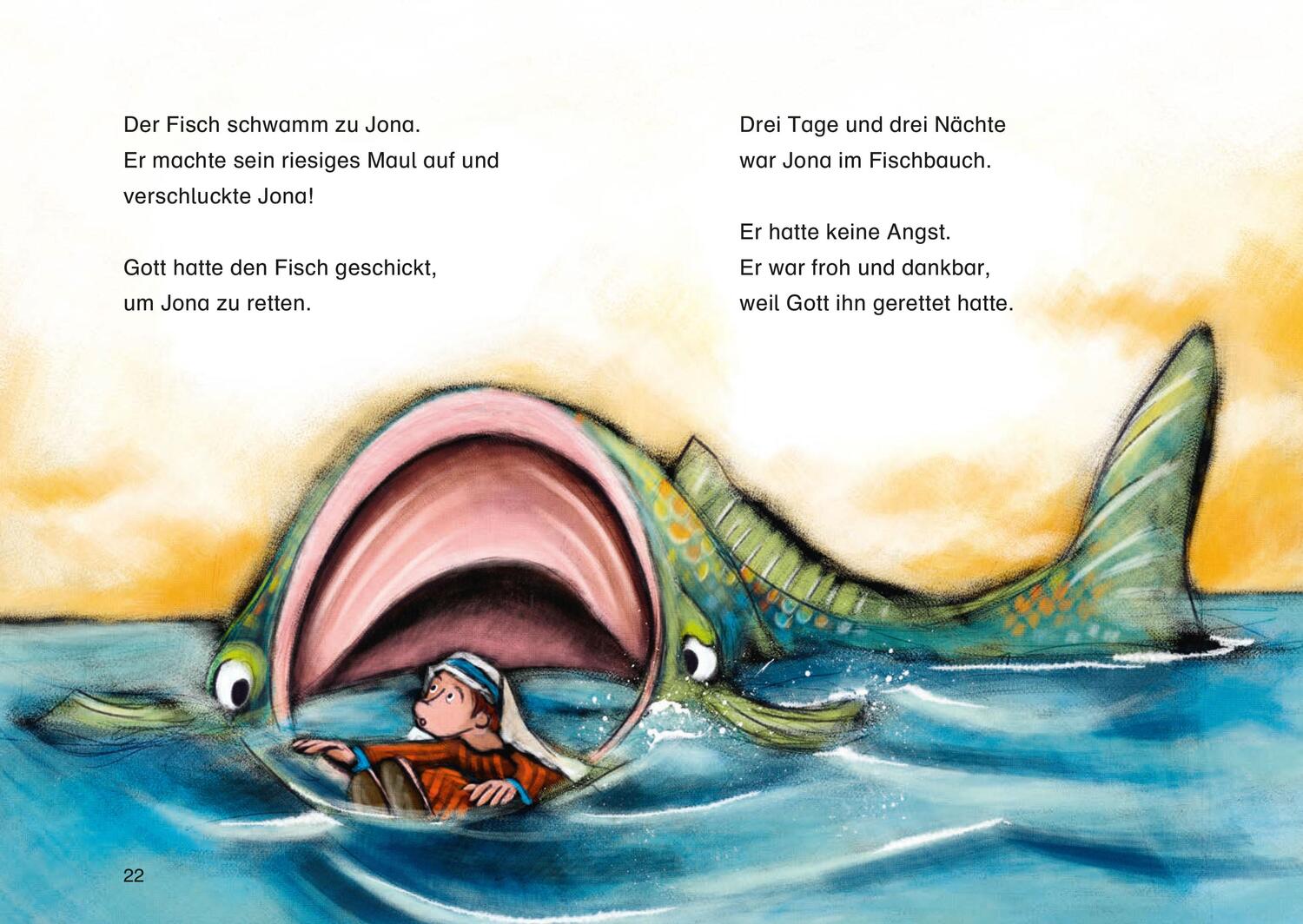 Bild: 9783438040039 | Jona und der große Fisch | Reihe: Bibelgeschichten für Erstleser
