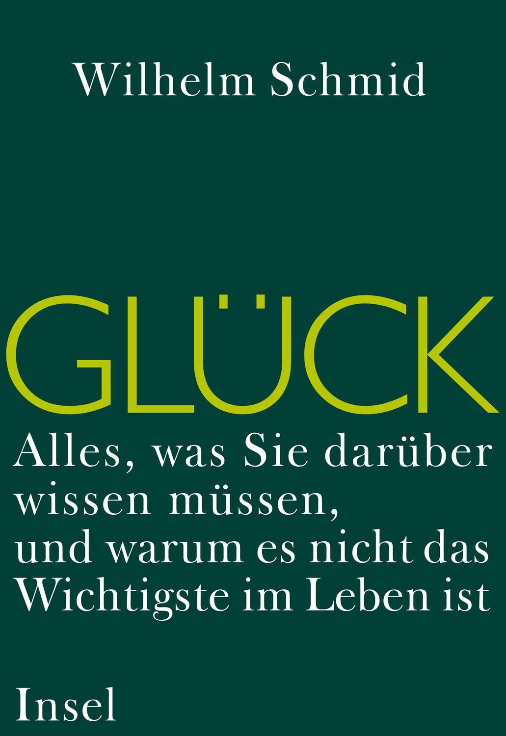 Cover: 9783458173731 | Glück | Wilhelm Schmid | Buch | Deutsch | 2007 | Insel Verlag