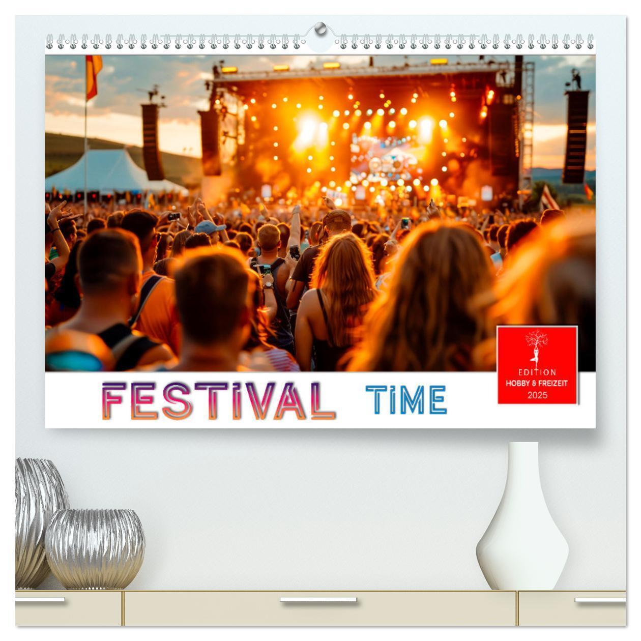 Cover: 9783457171509 | Festival Time (hochwertiger Premium Wandkalender 2025 DIN A2 quer),...