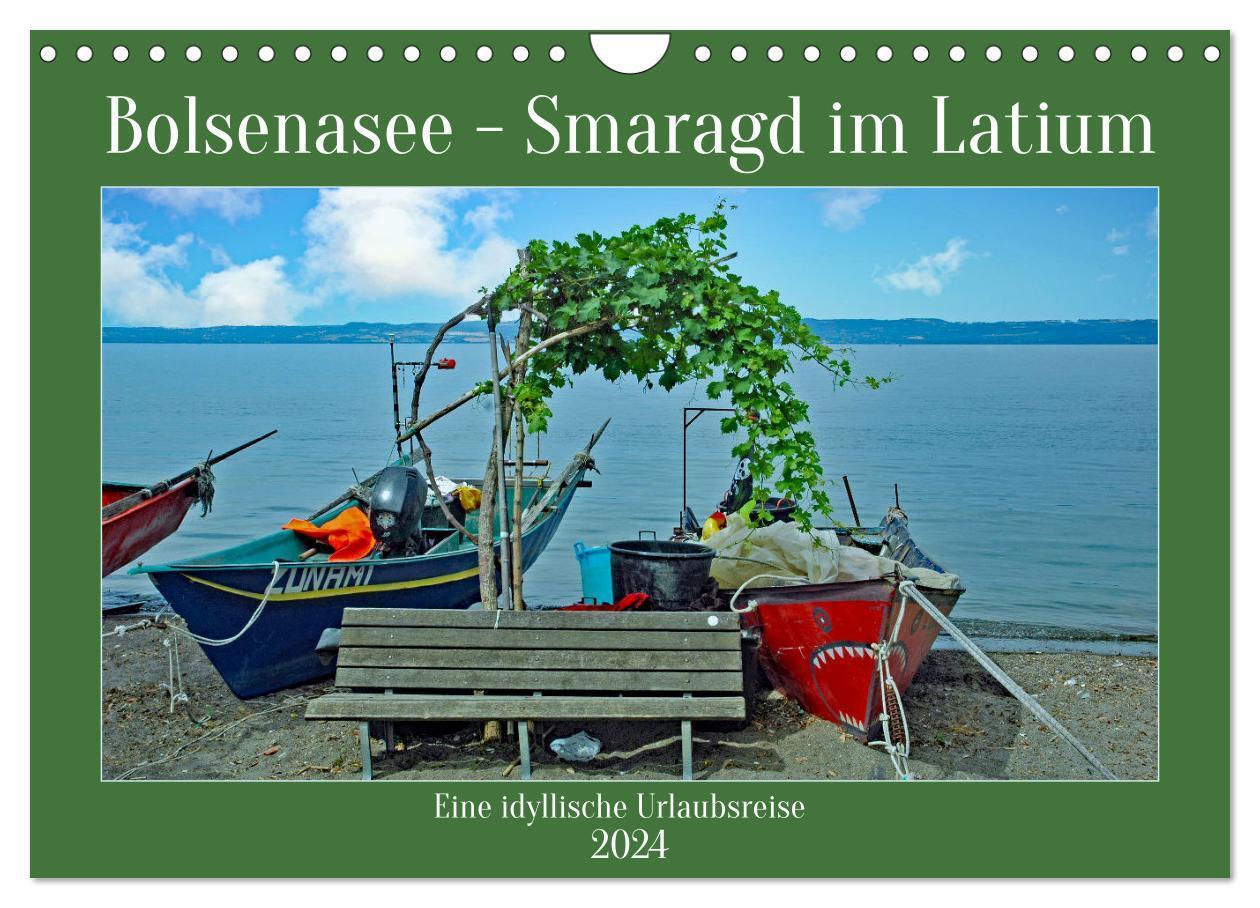Cover: 9783383092589 | Bolsenasee Smaragd im Latium (Wandkalender 2024 DIN A4 quer),...