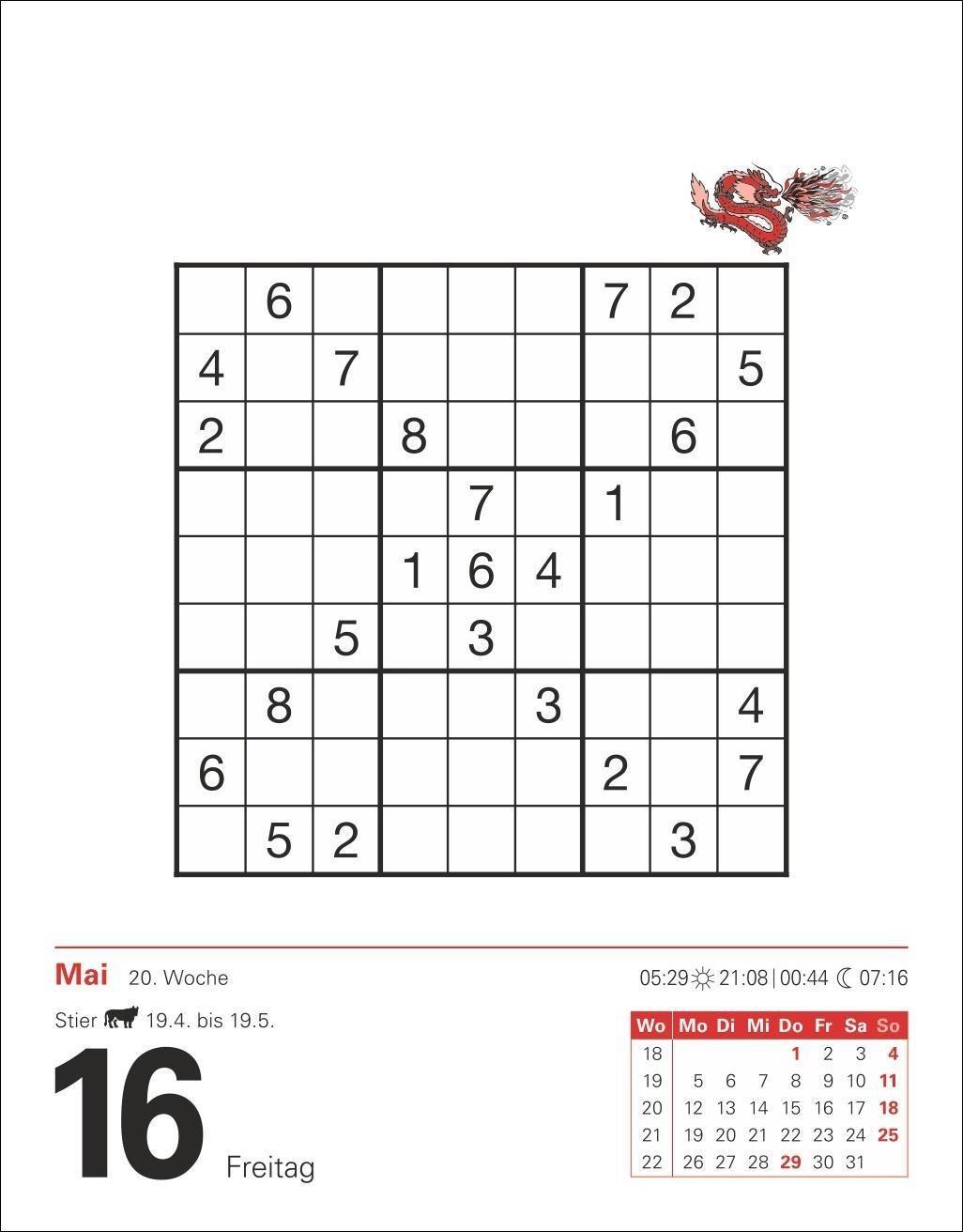 Bild: 9783840033926 | Sudoku Tagesabreißkalender 2025 - Das Kult-Rätsel aus Japan | Krüger