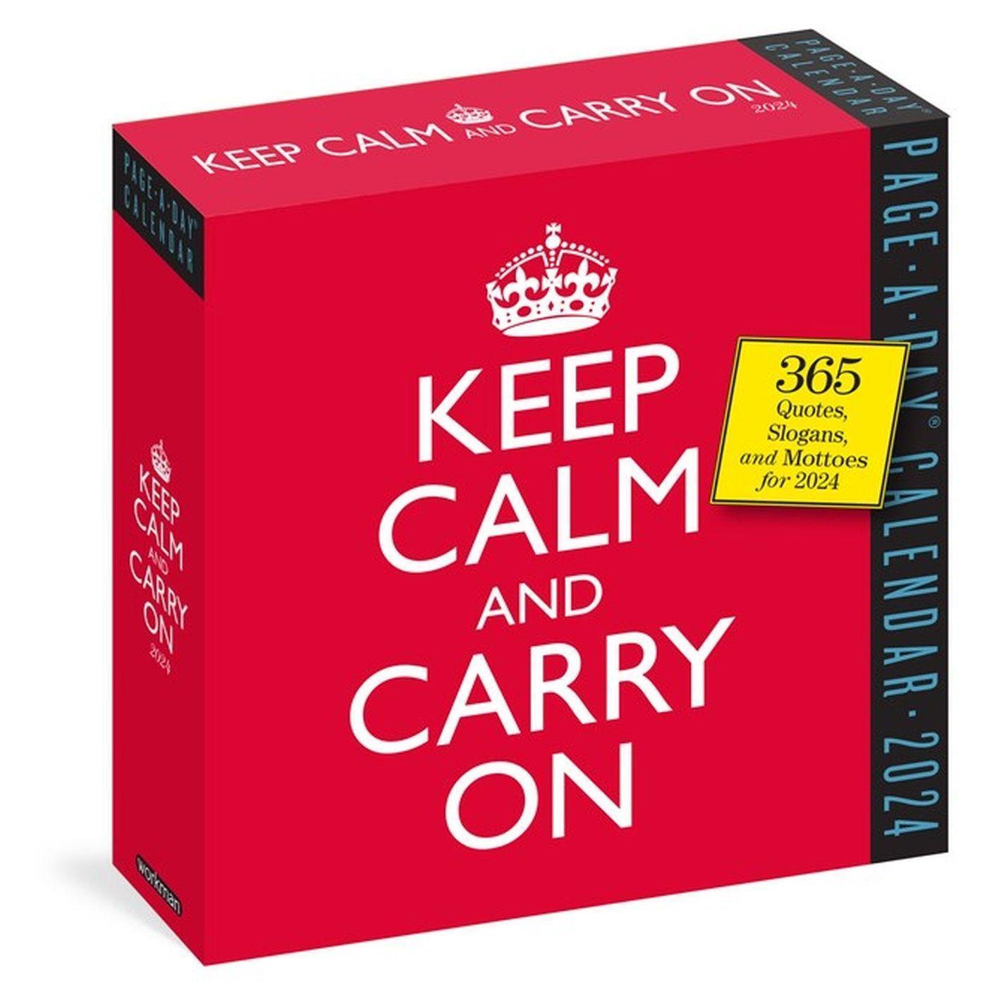 Cover: 9781523518098 | Keep Calm and Carry on Page-A-Day Calendar 2024 | Workman Calendars