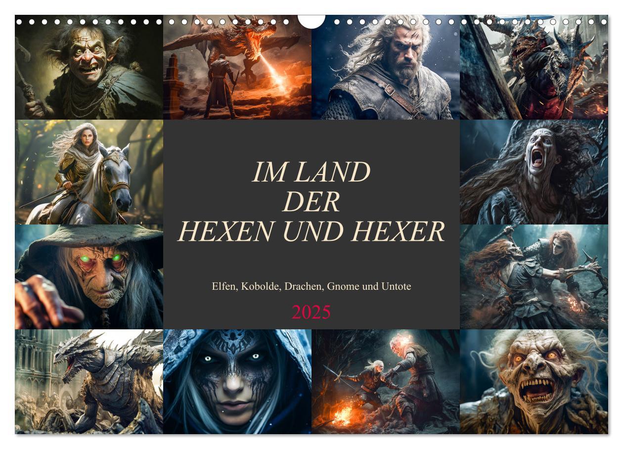 Cover: 9783383888687 | Im Land der Hexen und Hexer (Wandkalender 2025 DIN A3 quer),...