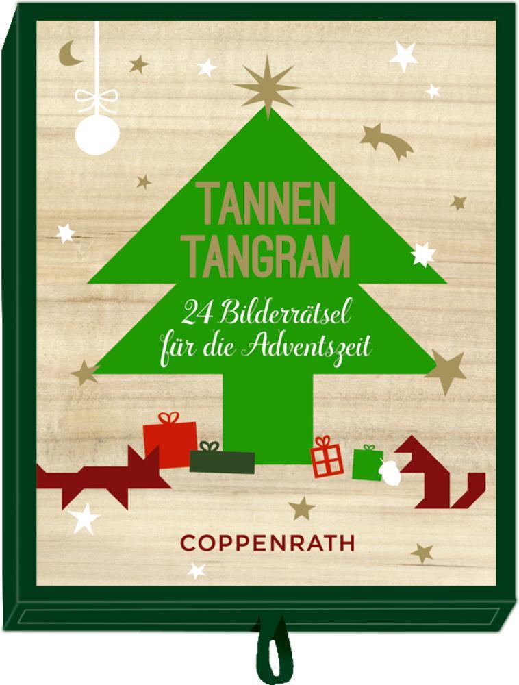 Cover: 4050003926742 | Tannen-Tangram Schachtelspiel | 24 Bilderrätsel für die Adventszeit