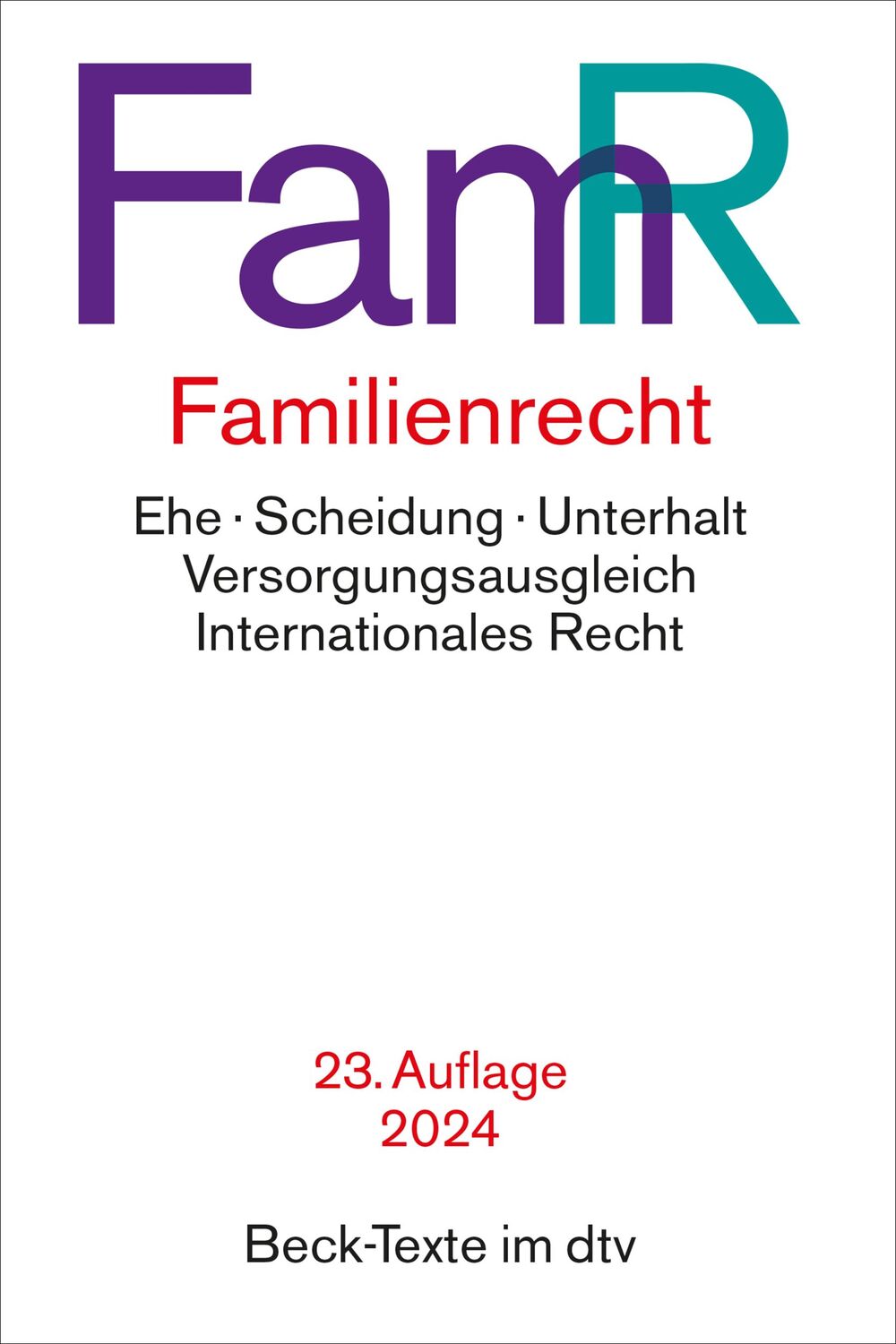 Cover: 9783423532457 | Familienrecht | Rechtsstand: 1. Januar 2024 | Taschenbuch | 993 S.