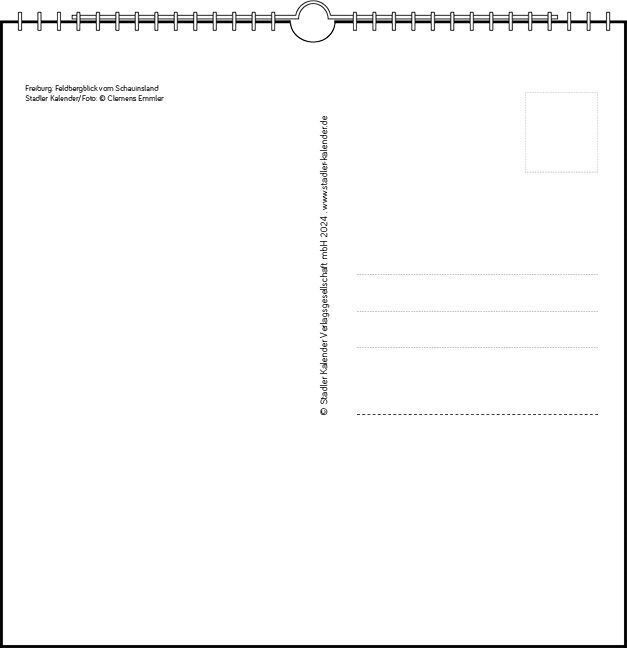 Bild: 9783861924142 | Freiburg 2025 | Postkarten-Tischkalender | Clemens Emmler | Kalender