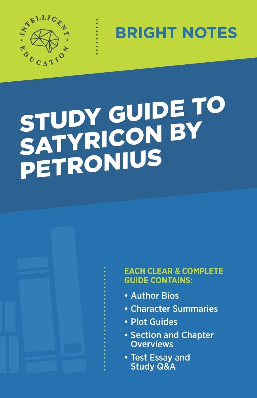 Cover: 9781645423720 | Study Guide to Satyricon by Petronius | Taschenbuch | Bright Notes