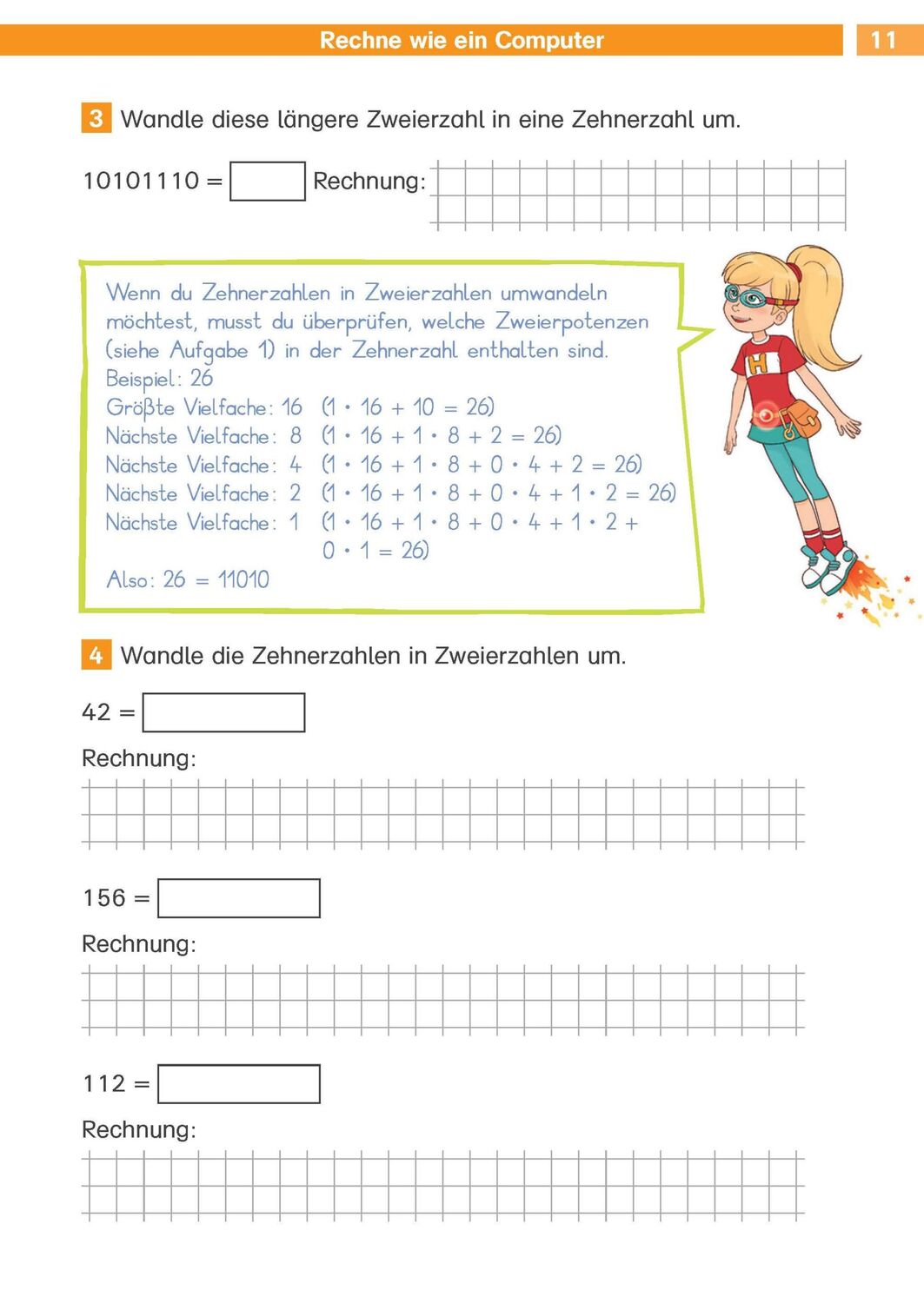 Bild: 9783129496428 | Klett Die Mathe-Helden Knobelaufgaben für Mathe-Helden 4. Klasse