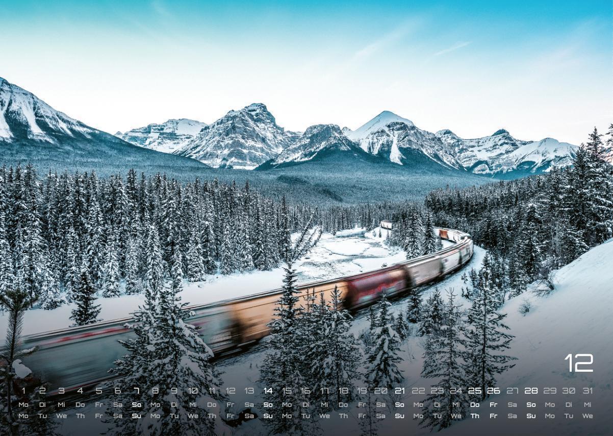 Bild: 9783986734503 | Eisenbahn - faszinierende Bahnwelt - 2025 - Kalender DIN A3 | de