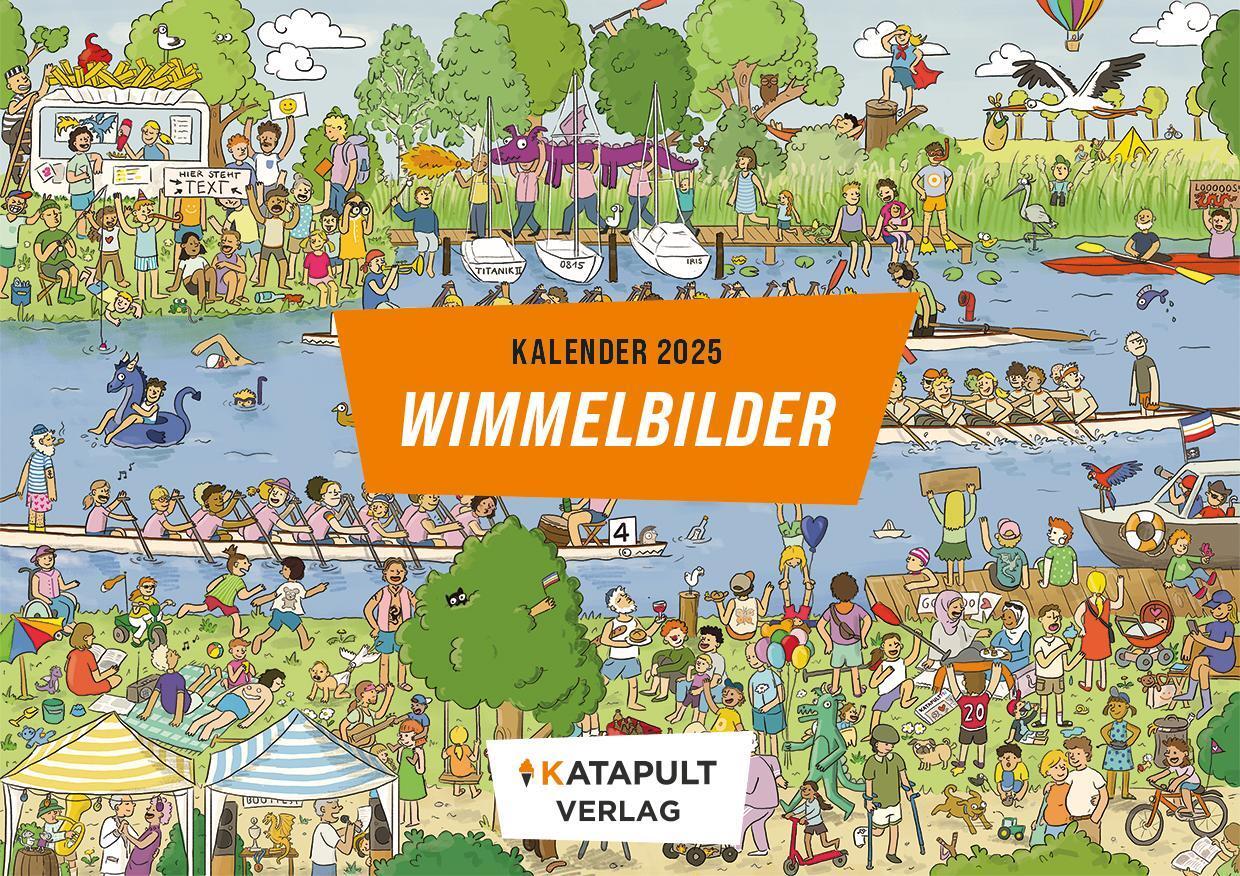 Cover: 9783948923846 | Wimmelbilder. Kalender 2025 | KATAPULT Verlag | Kalender | 13 S.