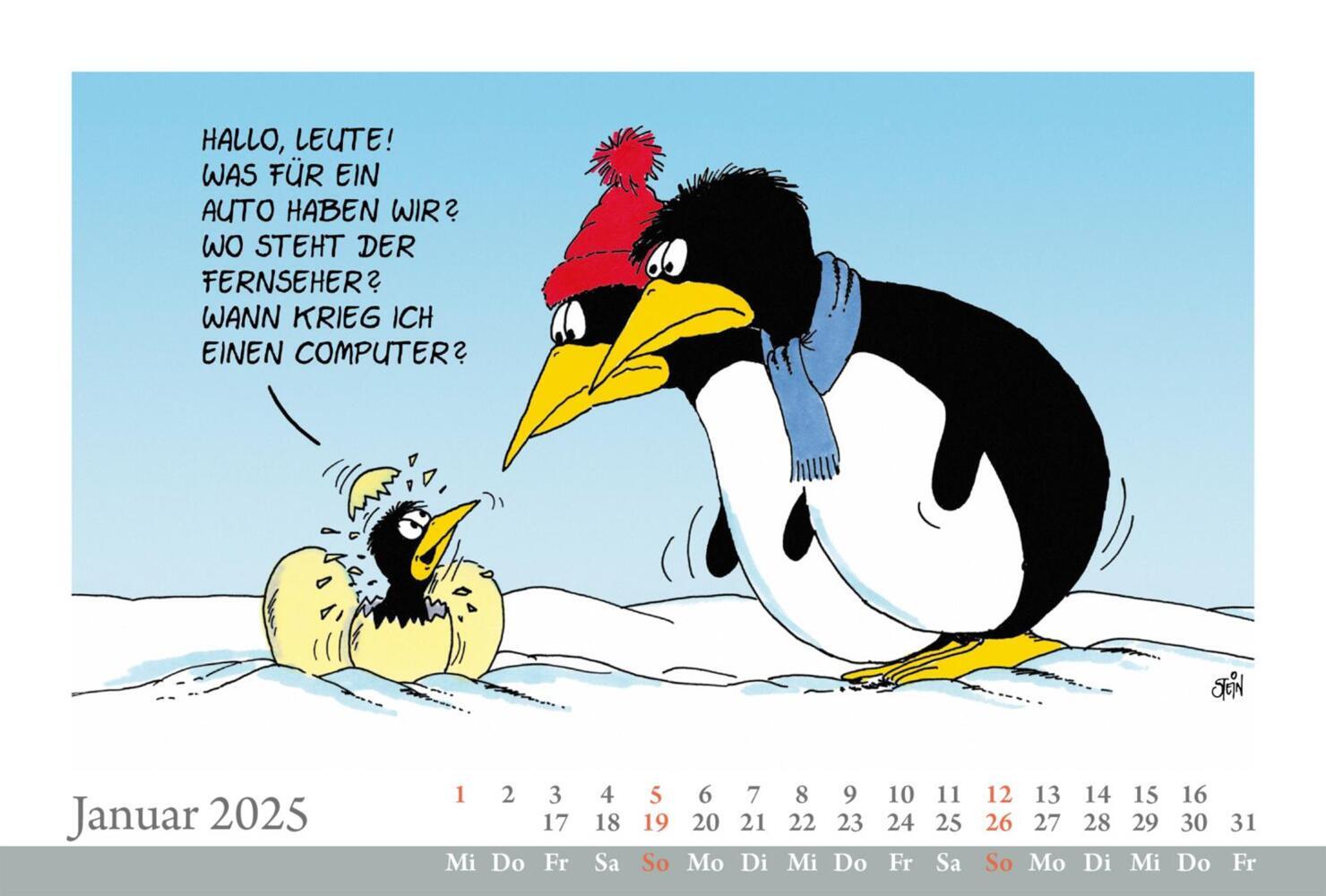 Bild: 9783830321828 | Uli Stein Tischkalender 2025: Monatskalender zum Aufstellen | Stein