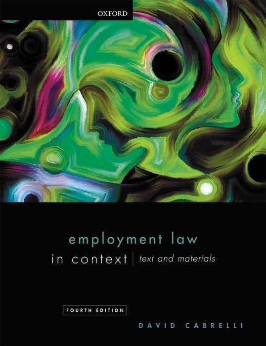 Cover: 9780198840312 | Employment Law in Context | David Cabrelli | Taschenbuch | Englisch