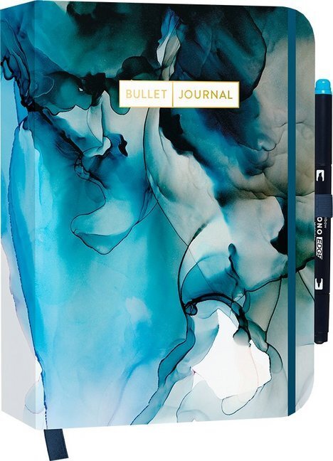 Cover: 4260478340794 | Bullet Journal "Dramatic Watercolor" mit original Tombow MONO edge...