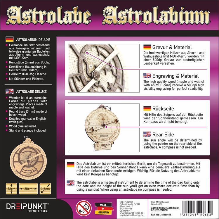 Rückseite: 4251241150658 | Bausatz Astrolabium Deluxe Edition | Stück | Deutsch | 2020