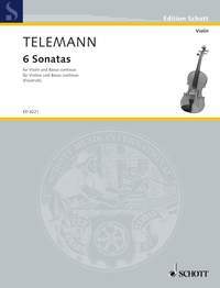 Cover: 9790001049382 | 6 Sonatas For Violin | Violine und Basso continuo | Telemann | Buch