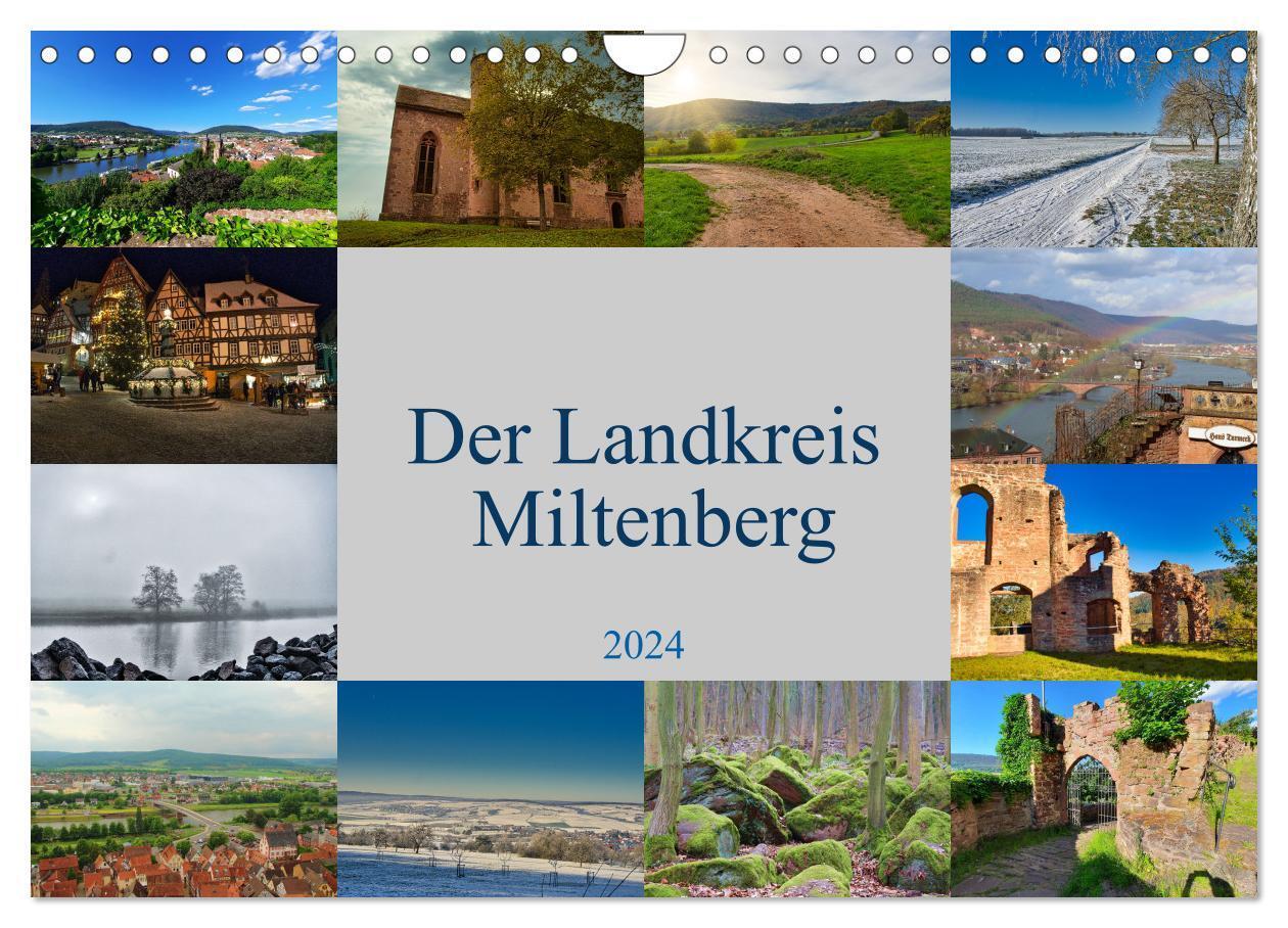 Cover: 9783675412576 | Der Landkreis Miltenberg (Wandkalender 2024 DIN A4 quer), CALVENDO...