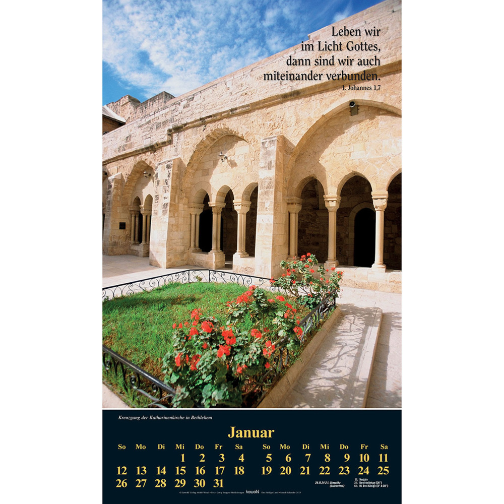 Bild: 9783754870051 | Das Heilige Land 2025 | Israel-Kalender | Willi Krebber | Kalender