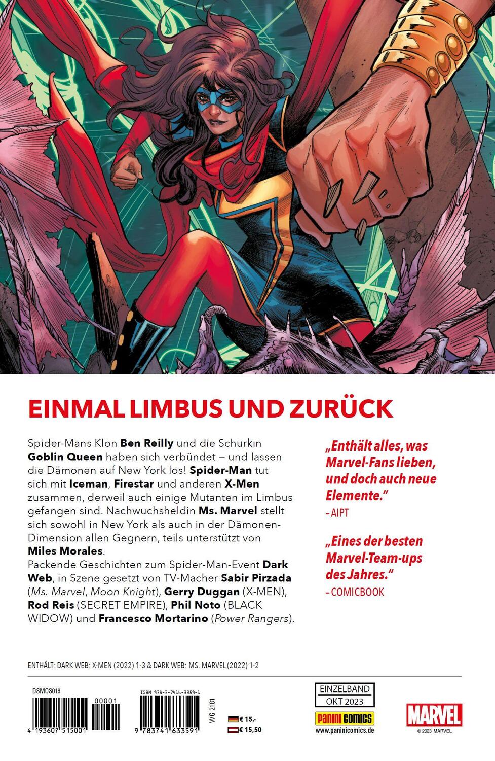 Rückseite: 9783741633591 | Dark Web: Helden, Mutanten und Dämonen | Gerry Duggan (u. a.) | Buch