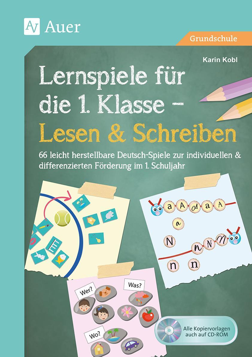 Cover: 9783403081715 | Lernspiele für die 1. Klasse - Lesen & Schreiben | Karin Kobl | 2019